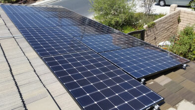 Solar Panels after cleaning in San Juan Capistrano