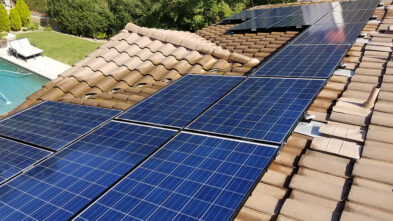 Clean Solar Panels on the roof in Mission Viejo