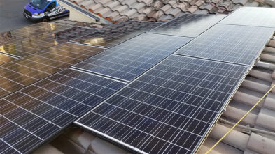 Clean Solar Panels on the roof in Coto de Caza